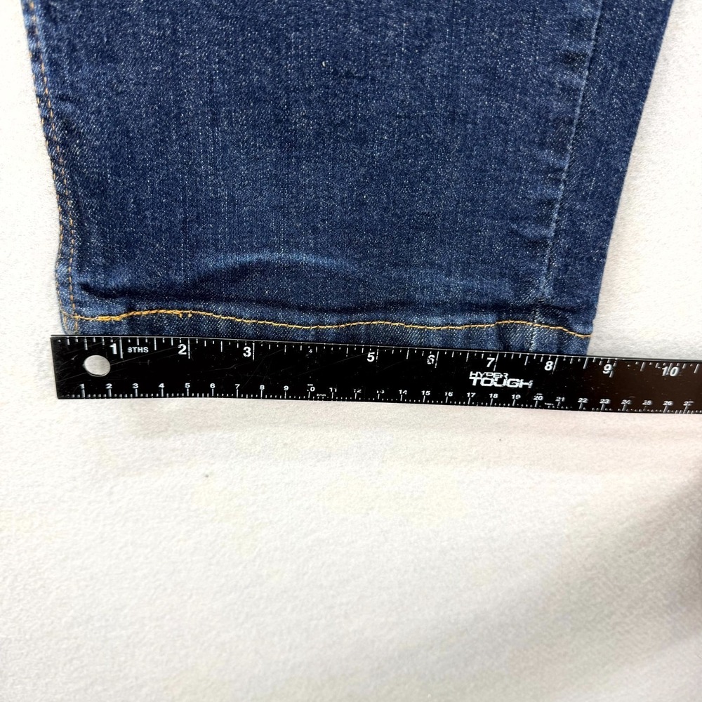 Levi's 559 Jeans Mens 42x32 Blue Denim Dark Wash Stretch Red Tab Straight Wide - Picture 11 of 15